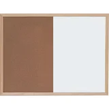 Ploča bijela magnetna/pluto zidna 30x40cm, drv.okvir 22371