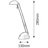 Rabalux ronald stona lampa LED 5W, srebro | Eponuda.com