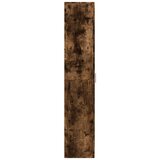  Visoka komoda dimljeni hrast 70x35x180 cm konstruiranog drva | shoptok.hr