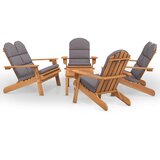  5-dijelna vrtna garnitura Adirondack od masivnog drva bagrema | shoptok.hr