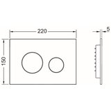 Tece Tipka za vodokotlić 2/2 LOOP, Bela | Eponuda.com