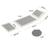 Neo-Sport NS-902 prostirka za akupresuru s bodljama, siva i crna | shoptok.hr