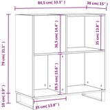 Ormarić za ploče bijeli 84,5 x 38 x 89 cm od konstruiranog drva | shoptok.hr