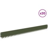  Ograda oko Travnjaka 20 pcs 103 x 10 cm Čelik Maslinastozelena | shoptok.hr