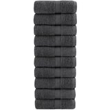 vidaXL Ručnici za pranje 10 kom antracit 30x30 cm 600 gsm 100 % pamuk Cijene