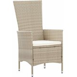  9-dijelni vrtni blagovaonski set od poliratana s jastucima bež Dužina stola 190 cm | shoptok.hr