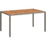  Stol za vrt Siva 150 x 90 x 75 cm poliratan | shoptok.hr