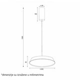 Vesta 640 VISILICA 40W 3000/4000K CRNA Cene