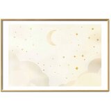  Plakat - Starry Night 90x60 Zlatni okvir s margom | shoptok.hr