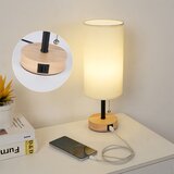  Brilagi - Stona lampa sa USB priključkom TABLON 1xE27/25W/230V hrast/crna/krem | Eponuda.com