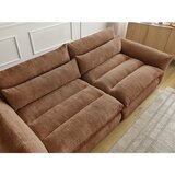 Bobochic Paris Oranžna sedežna garnitura iz šenilje 276 cm Neil – | Shoptok.si