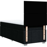 vidaXL Krevet s oprugama i madracem crni 90x200 cm od tkanine | shoptok.hr