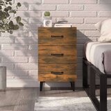  Noćni ormarić dimljeni hrast 40 x 40 x 66 cm konstruirano drvo | shoptok.hr