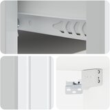  Stenski nočni omarici Bela 33 x 34,5 x 24 cm Inženirski les, (5000298607) | Shoptok.si