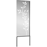  Privatnost u vrtu Cvjetni Srebrno 50 x 140 cm Pocinčani čelik | shoptok.hr