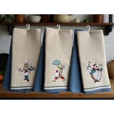 Viktorija Leskovac Set 6 kuhinjskih krpa Wafle Blue | Eponuda.com