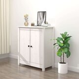  Komoda bijela 70 x 35 x 80 cm od masivne borovine | shoptok.hr