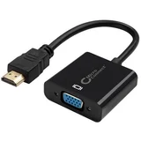 Adapter HDMI do VGA, 0,15m 1920*1080P/60Hz in AUX vhod za zvok, (5000117600)