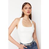 Trendyol White Knitted Blouse Cene