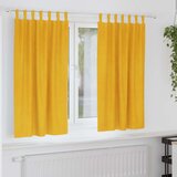  Zastore za zatamnjenje s petljama 2 kom Mustard žuti baršun | shoptok.hr