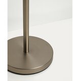 Kave Home Stoječa svetilka v srebrni barvi s tekstilnim senčilom (višina 153 cm) Navat – | Shoptok.si