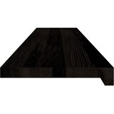  Gazišta stepenice 16 kom tamnosmeđi 120x30x2 cm masivna hrast | Eponuda.com