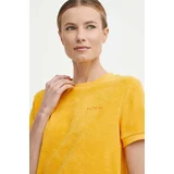 Picture Kratka majica Carrella ženska, rumena barva, WTS427