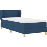  Postelja s vzmetnico Modra 90x200 cm Tkanina, (22051935) | Shoptok.si