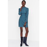 Trendyol Multicolored Waist Detailed Stand Collar Dress | shoptok.hr