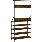 vidaXL stalak za odjeću i cipele boja hrasta 90x34x184 cm | shoptok.hr