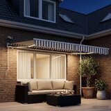  Tkanina za tende Svijetlo siva i bijela. 350 x 250 cm Poliester | shoptok.hr