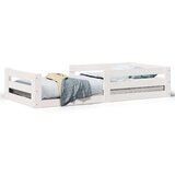 vidaXL Posteljni okvir brez vzmetnice bel 80x200 cm trdna borovina | Shoptok.si