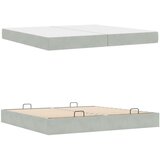  Okvir kreveta s madracem s madracem 2 pcs Svjetlosiva Baršun | shoptok.hr