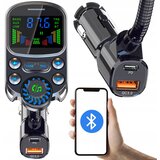 Auto FM transmiter veliki LCD bluetooth 5.3 i punjač 12-24V 3x USB 3.0 RGB Cijene