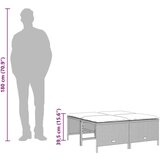  5-dijelni vrtni set sofa s jastucima bež od poliratana | shoptok.hr