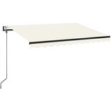  Automatska tenda sa senzorom za vjetar LED 350x250 cm krem | shoptok.hr