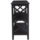 Premier Housewares Črn regal iz masivnega bora 120x81x40 cm Heritage – | Shoptok.si