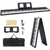 vidaXL 88 tipk Piano Electric Keyboard z glasbenim stojalom zložljivo | Shoptok.si