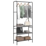 vidaXL stalak za odjeću s policama sivi hrast sonoma 77 x 30 x 171 cm | shoptok.hr