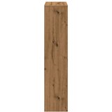 vidaXL Pregrada s knjižno omaro 4-nad. artisan hrast 131,5x29x131,5 cm | Shoptok.si
