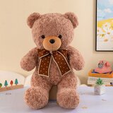  igračka Medo sa smeđom mašnom 45cm - bež | Shoptok.si