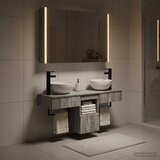  Set ormarića za kupaonicu 4 kom. Siva Sonoma Konstruirano drvo | shoptok.hr