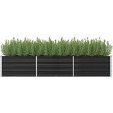 vidaXL Povišena vrtna gredica antracit 240x80x45 cm pocinčani čelik Cijene