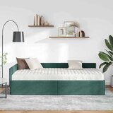  Kotni okvir postelje z matrico Drugo 2 pcs Zelena Žamet, (5000123210) | Shoptok.si