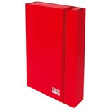  Fascikl kartonski Spree s klapnama i gumicom, 260X335X70 mm, crveni Slike