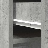 vidaXL Visoka ploča beton siva 37,5x35x180 cm izrađeno drvo | shoptok.hr