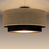  plafonsko svetlo sarta 1xE27/60W/230V prečnik 45 cm crna/juta | Eponuda.com