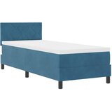  LED Box Spring Krevet Tamno plava 80 x 200 cm Baršun | shoptok.hr