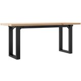 Furnova Klubska mizica O okvir 110x40x45,5cm trdna borovina lito železo, (22056235) | Shoptok.si