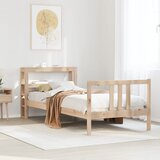 vidaXL Okvir kreveta s uzglavljem 75x190 cm od borovine | shoptok.hr